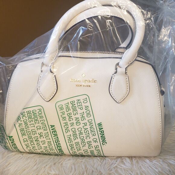 Kate Spade Madison Small Dolly Duffle Bag  Saffiano Leather | Meringue | NWT - Picture 8 of 8